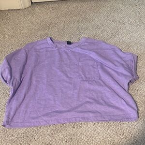 SHEIN Purple Cropped Top
